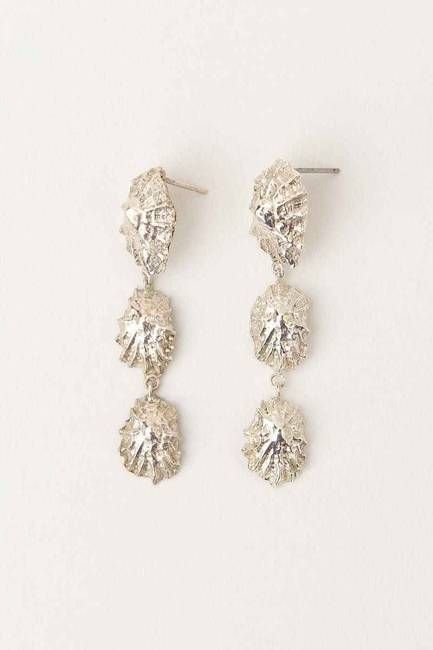 CONCHA EARRINGS SILVER