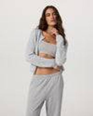 Émilie Cashmere Cardi | Women's Pale Grey Heather | Vuori