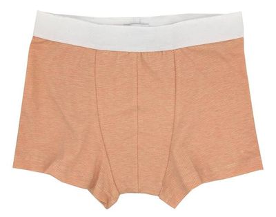 Organic Cotton Jersey Trunk in Orange Fine Stripe