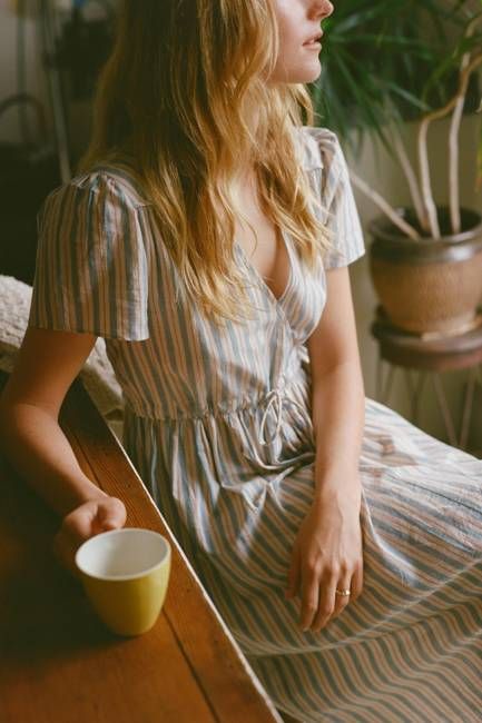 The Dawn Dress | Antique Stripe
