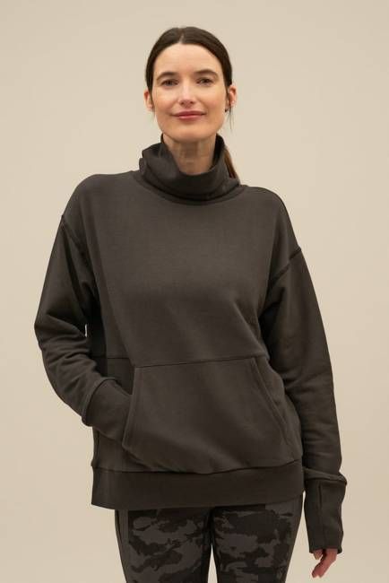 Bovey Funnel Neck Boxy Sweat
