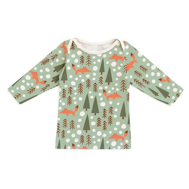 Long-Sleeve Lap Tee - Foxes Green