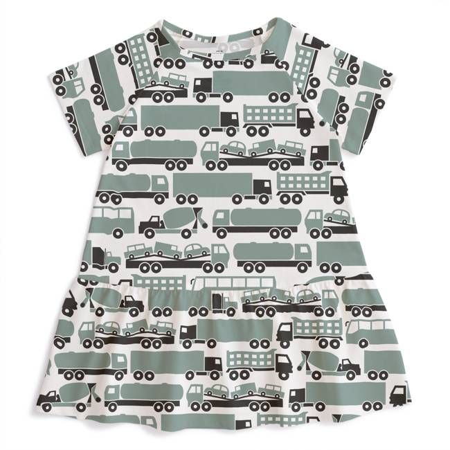 Milwaukee Dress - Big Rigs Surf Blue