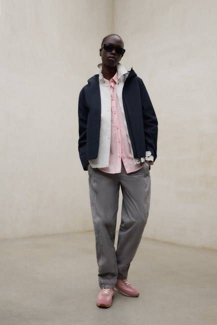 NAVY BLUE VENIS JACKET