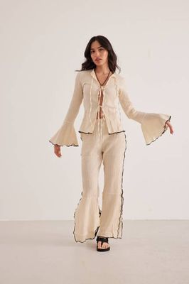 Rosalita Crinkle Cotton Pants - Chillax.co