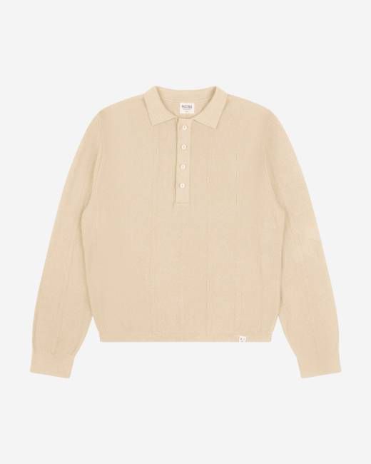 Polo Knit Sweater bone