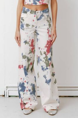 Bay Wide Leg Jean in Tie Dye