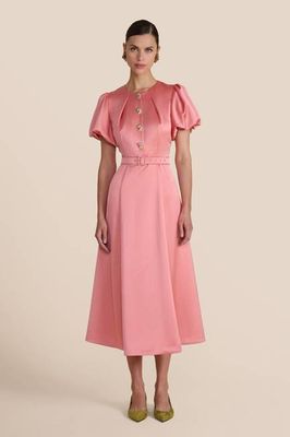 Rani Rose Hammered Satin Dress