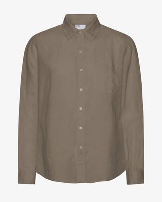 Linen Shirt - Dusty Olive