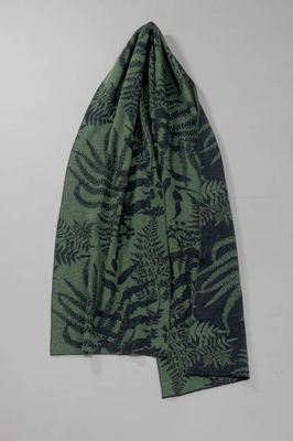 The Raith Fine Merino Wool Scarf - In Pine & Forest