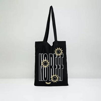 No Beef Recycled Tote Bag - Black