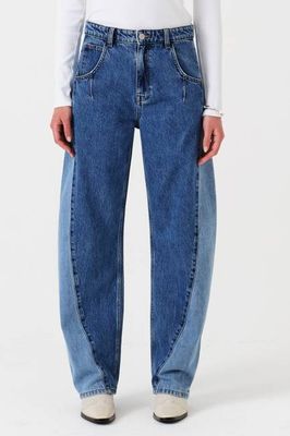 Nina Barrel Leg Jean Two Tone in Phoenix