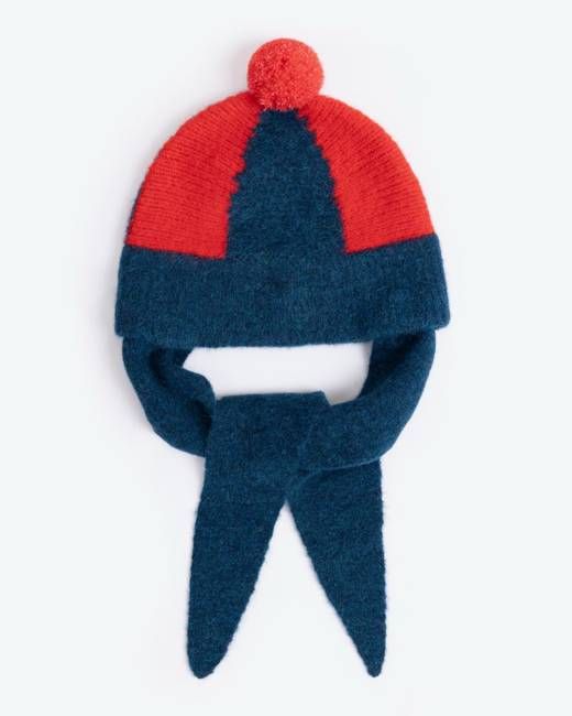 Lowie Alpaca Stripe Red/Blue Hat