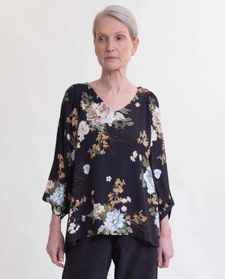 Roberta Ecovero Top In Floral Print