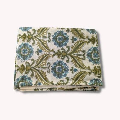 Hand block printed scarf, Indian cotton