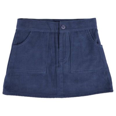 Simple Cord Skirt - Night Blue