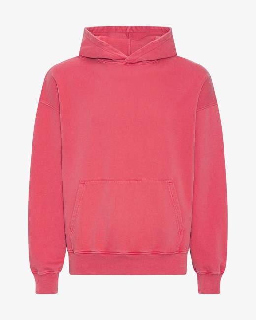 Organic Oversized Hood - Faded Red