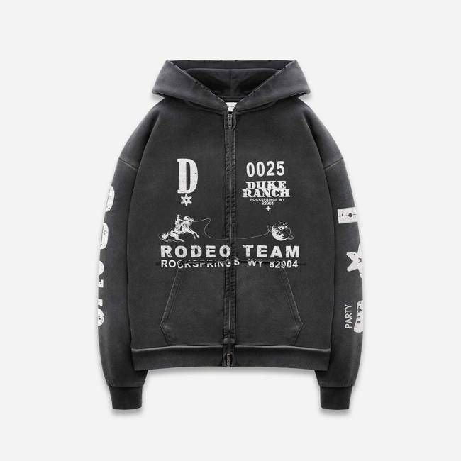 Duke Rodeo Team Vintage Black Zip Hoodie