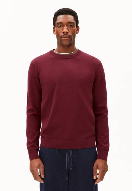 LOUKAA KNIT SWEATER | velvet red