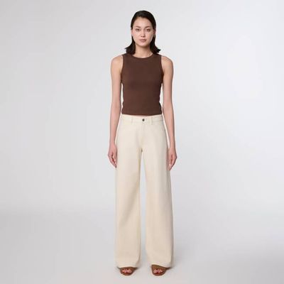 SUNNY Wide Leg Minimal Stretch - Classic - Ecru