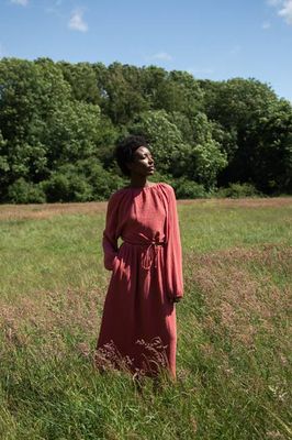 Cordelia Organic Cotton Top in Rose