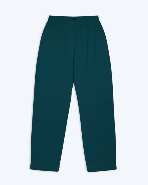 Lowie Cotton Linen Sage Trousers