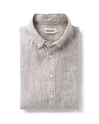 The Jack in Burgundy University Stripe Linen