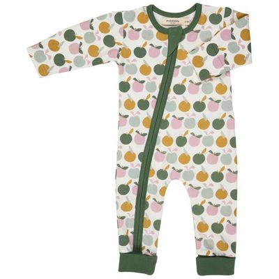 Zip Romper - Apples