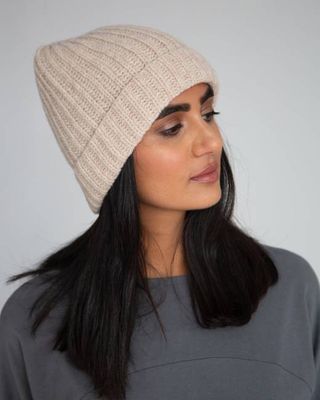 Giselle Virgin Wool Hat In Beige