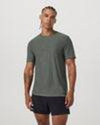 Strato Tech Tee | Men's River Rock Heather T-Shirt | Vuori
