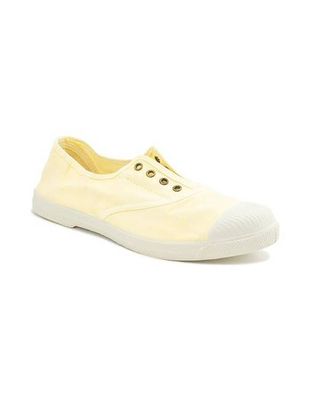 Lola Yellow Cotton Plimsolls