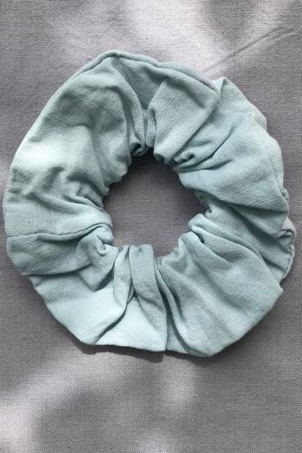 Botanical Dyed Scrunchie in Indigo