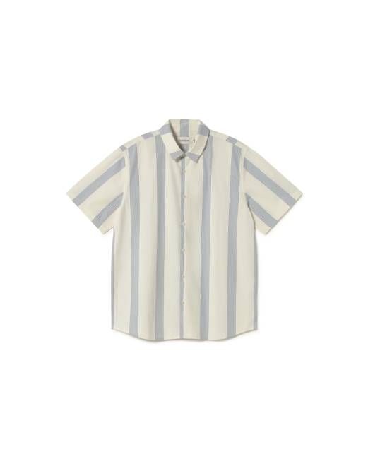 Blue striped poplin Tom shirt