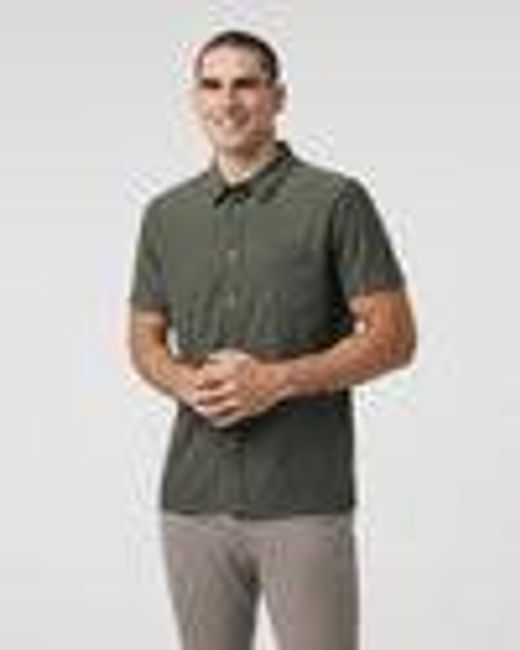 Short Sleeve Ace Button Down | Men's Oregano Shirt | Vuori