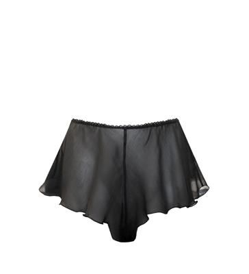 Daze Black Silk Flutter Knickers
