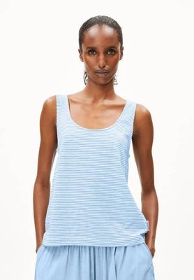 MINAAMI LITA TOP | hafermilchig-seidenblau