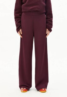 HIMAARI JERSEY PANT | dark cranberry