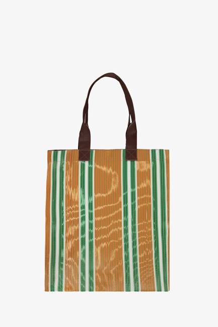 ECO WOVEN RECYCLED TOTE IN SPANISH ORANGE