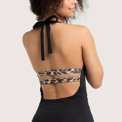 Recycling Badeanzug Vroni schwarz + Leo - kaufen