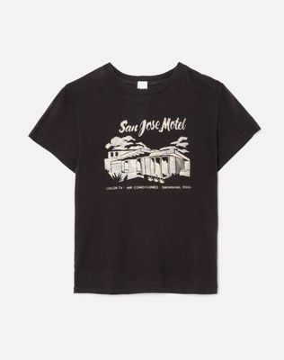 Classic Tee San Jose Motel - Washed Black