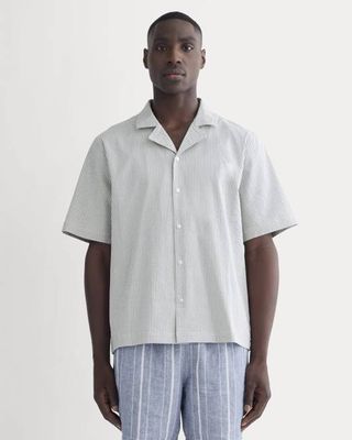 The Seersucker Resort Shirt | Dutch Blue / Natural