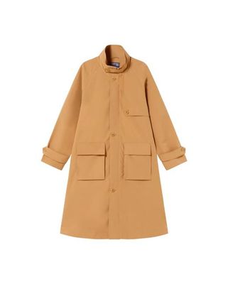 Camel unisex Riley trench coat