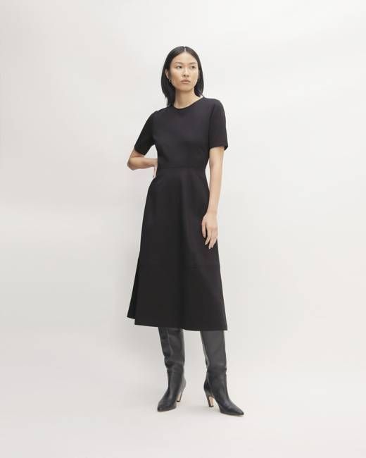 The Dream Short-Sleeve Dress | Black