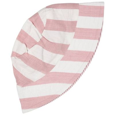 Wendbarer Sonnenhut (Seersucker Stripes), Rosa