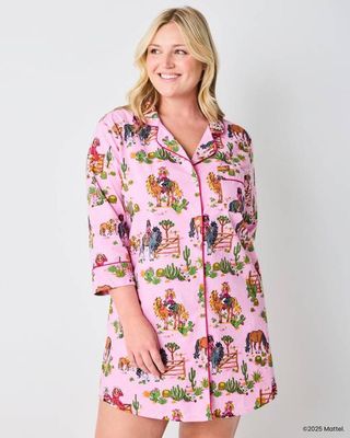 Barbie™ + Printfresh Western Barbie - Sleep Shirt - Cowgirl Pink