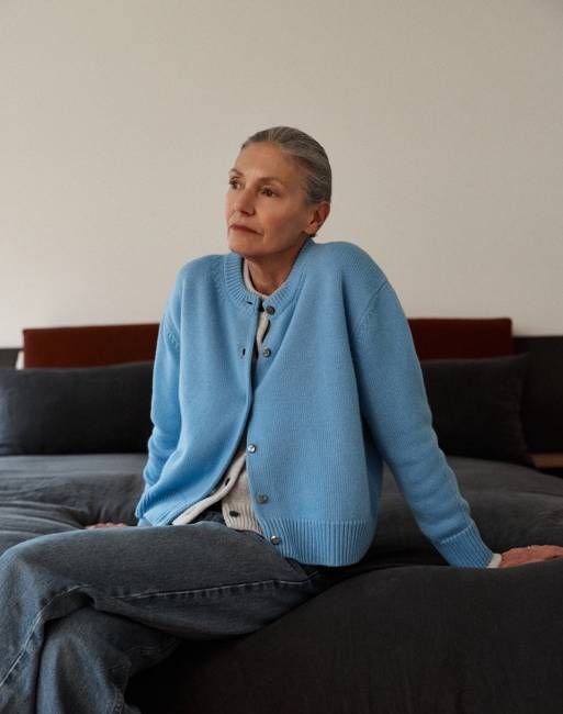 The Easy Cardigan - Glacier Blue