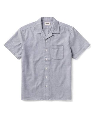 The Hawthorne Shirt in Blue Pin Dot Dobby