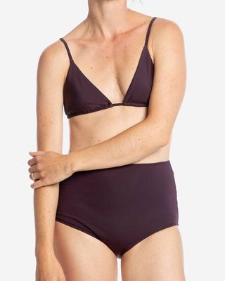 Triangle Bikini Top aubergine