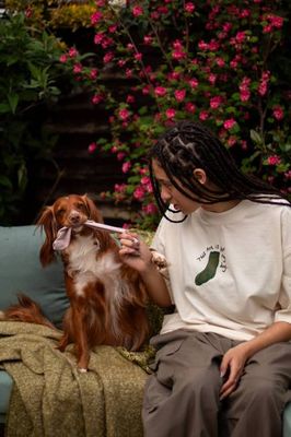 This art is for my dog, oversized tee