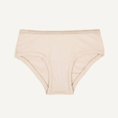 Organic Cotton Mid-Rise Hipster in Stone